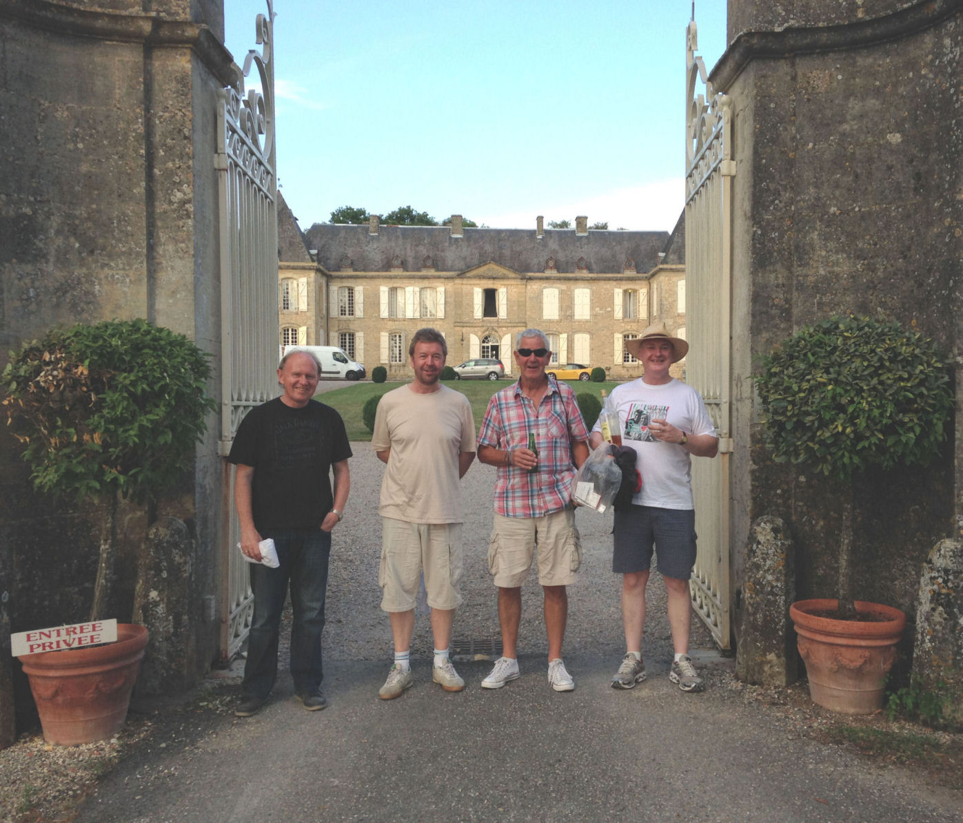 Outside Chateau de Lacoste August 2014